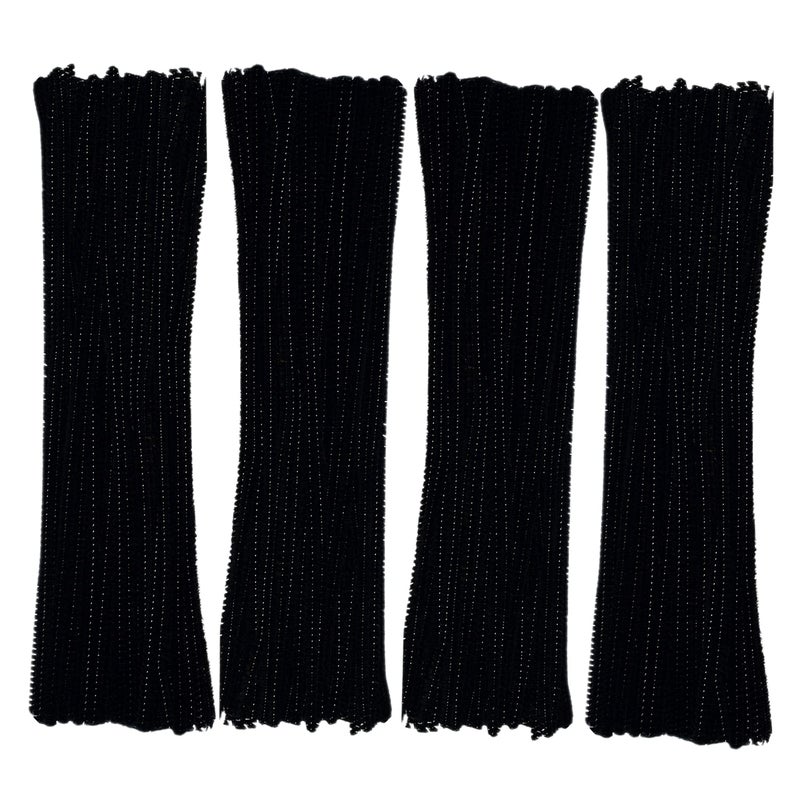 GOTOONE Black Pipe Cleaners 200 Pieces Chenille Stems for DIY Art Decorations Creative Craft (6 mm x 12 Inch) - Image 1
