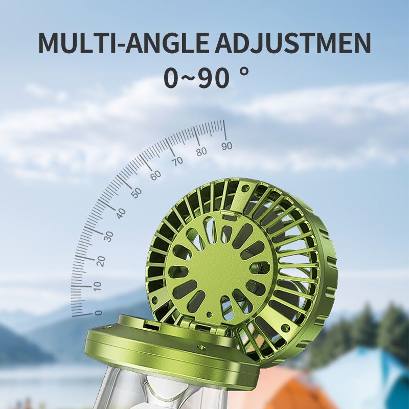 SMILING SHARK Cross-Border New Outdoor Camping Fan Light Folding - Image 4