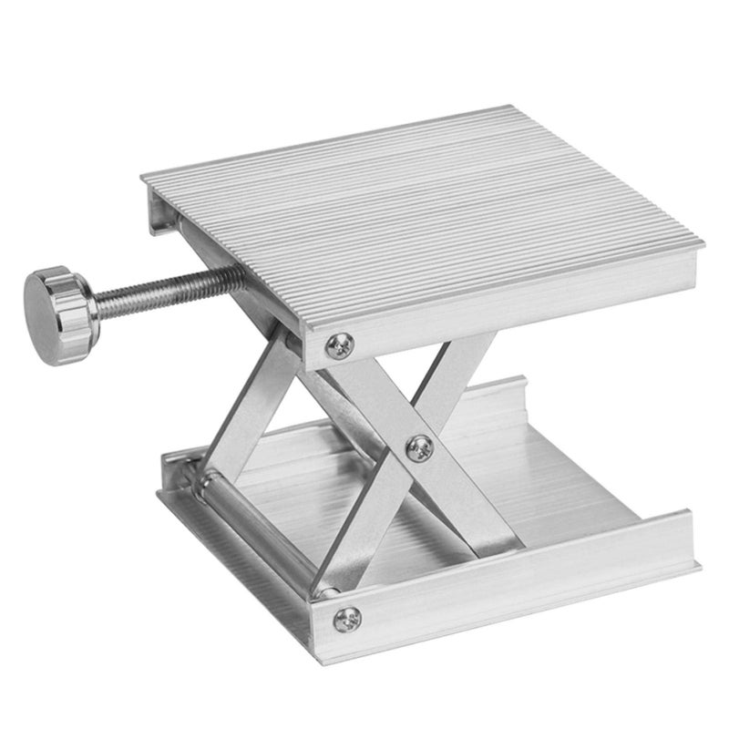 CALIDAKA Lab Scissors Jack Stainless Steel Support Jack Platform Lift Stand Table Aluminum Alloy Measure Tool for Science Experiment Stand