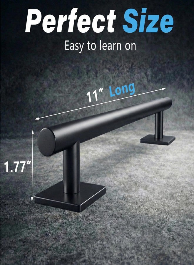 WIPHANY 11" Fingerboard Rail Professional Skateboard Flat Rail Premium Solid Metal for Training Fingerboard Ramp Obstacle Party Favors Gift Novelty (Round) - Image 2