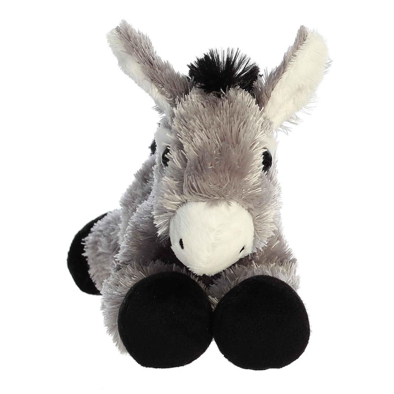 AuroraÂ® Adorable Mini Flopsieâ„¢ Donkey Stuffed Animal - Mini Companions Ready for Playful Adventures - for Kids All Ages, Toddlers, Adults, and Families - Gray 8 Inches - Image 2