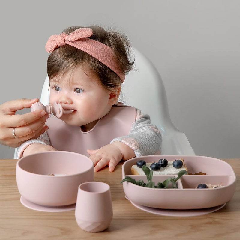 SAMiGO Silicone Baby Spoons Self Feeding 6+ Months - Infant Toddler Utensils - First Stage Baby Led Weaning Feeding Supplies - Set of 3 Pack - Image 2