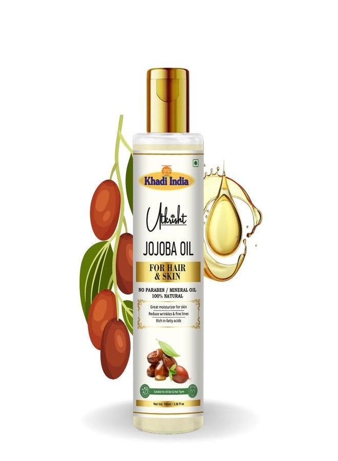 Utkrisht Khadi Jojoba Oil for Hair & Skin, 100% Natural Cold-Pressed Moisturizer, 100ml - Image 2