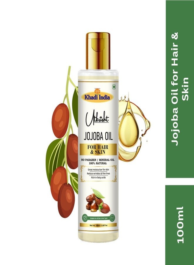 Utkrisht Khadi Jojoba Oil for Hair & Skin, 100% Natural Cold-Pressed Moisturizer, 100ml - Image 3