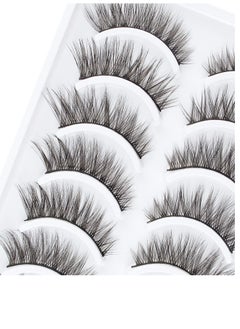 Generic Artificial eyelashes 10 pieces/box, dense and long, reusable, ideal for daily use, dates, parties, art shows, and excursions  - Image 2