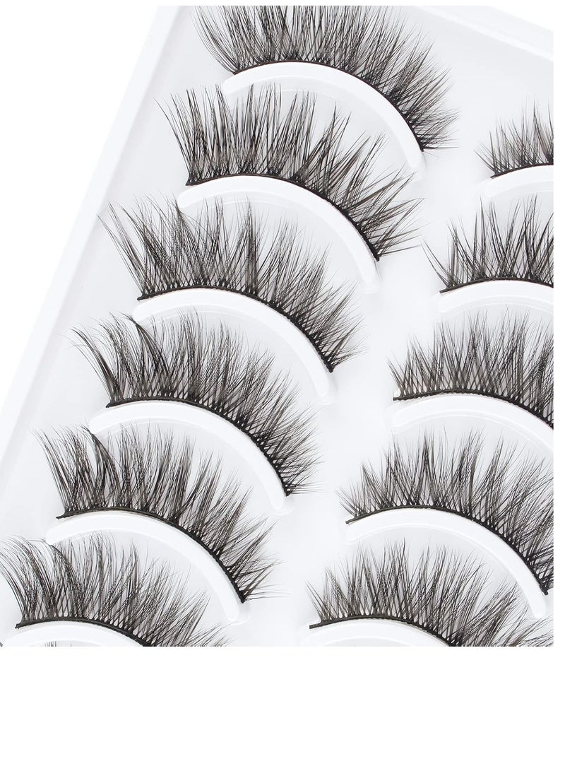 Artificial eyelashes 10 pieces/box, dense and long, reusable, ideal for daily use, dates, parties, art shows, and excursions - Image 2