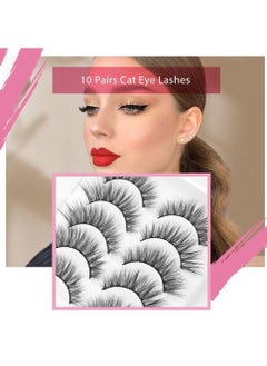 Generic Artificial eyelashes 10 pieces/box, dense and long, reusable, ideal for daily use, dates, parties, art shows, and excursions  - Image 4