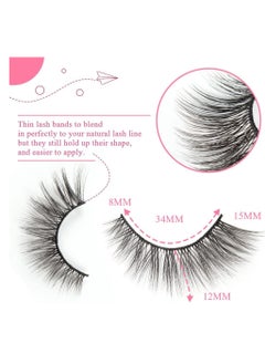 Generic Artificial eyelashes 10 pieces/box, dense and long, reusable, ideal for daily use, dates, parties, art shows, and excursions  - Image 5