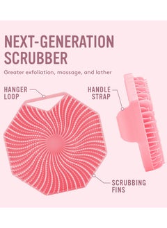 RTYY Silicone Body Scrubber, No-Slip Handle Shower Scrubber Cleansing Brush, Silicone Body Brush with Soft Silicone Bristles for Showering, Exfoliating Body Scrubber for Sensitive Skin  - Image 4