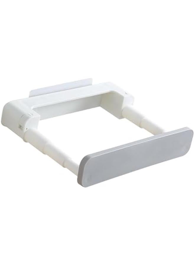 Wash Basin Storage Rack Washbasin Organizer Scalable Towel with Hook Wall Hanging Holder Wall Mounted for Kitchen Toilet, Gray  - Image 1