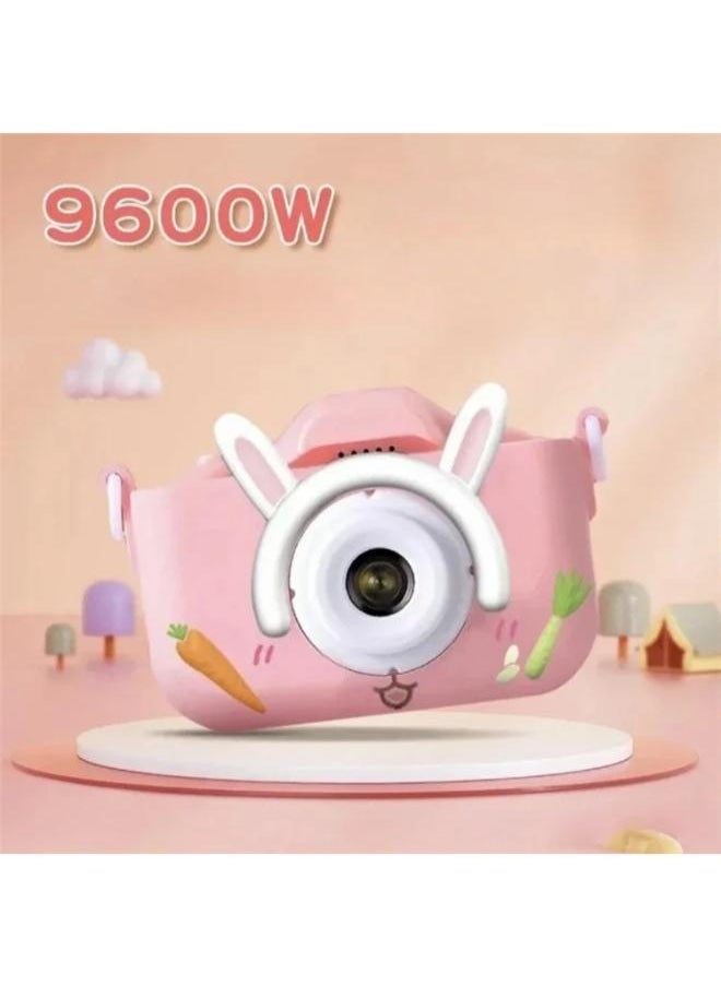 Executive LLC Kids Camera 1080P HD Digital Video Camera Toy for 3-12 Year Old Boys Girls Birthday Festival Gifts for Kids USB Rechargeable Kids Selfie Camera with 32GB SD Card and card reader(Pink)  - Image 5