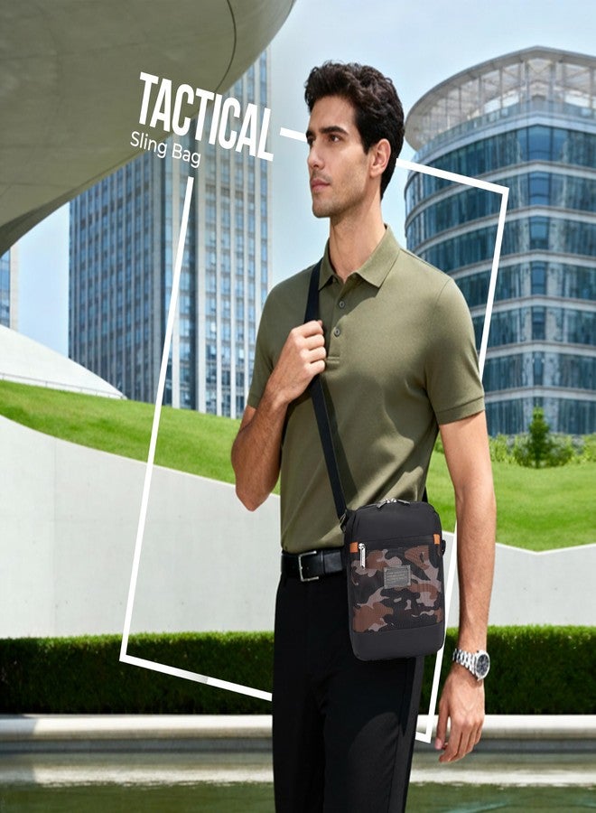 Gear Tactical Water Resistant Sling Bag/Crossbody Bag/Messenger Bag For men/women (Green Camo) - Image 2