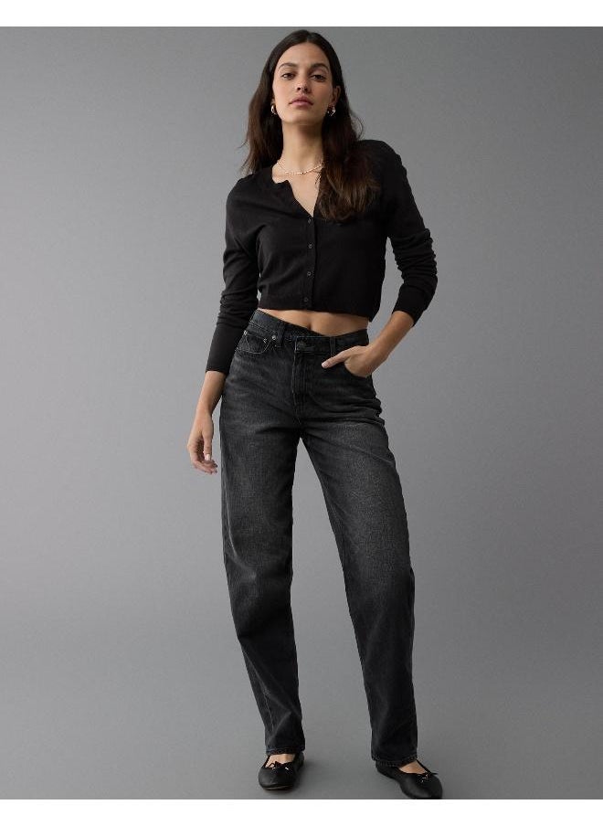 American Eagle - AE Strigid Super High-Waisted Baggy Straight Jean - Image 1