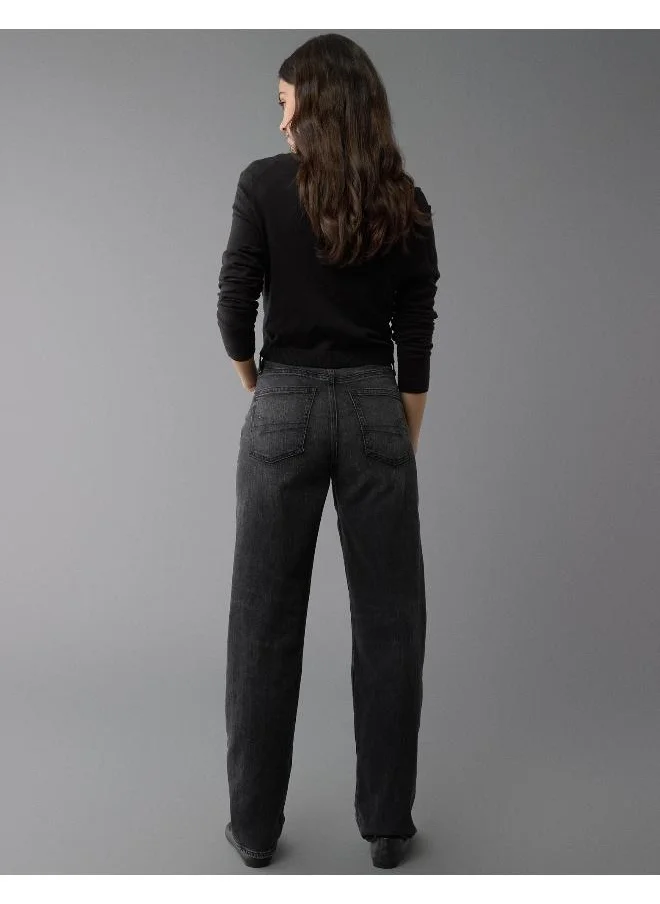 American Eagle AE Strigid Super High-Waisted Baggy Straight Jean