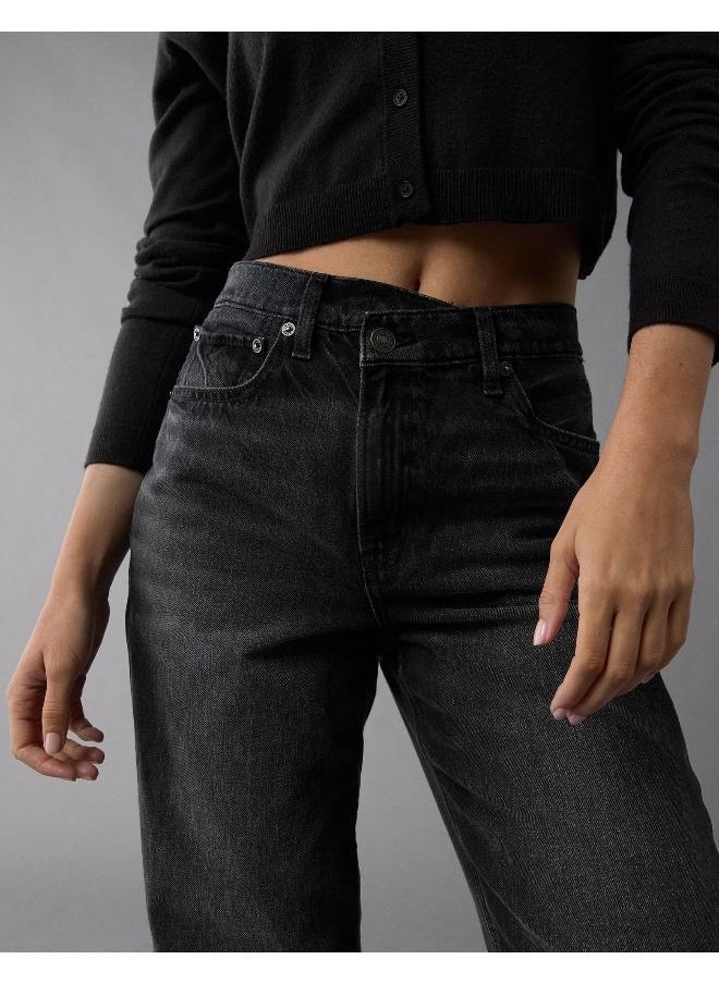American Eagle - AE Strigid Super High-Waisted Baggy Straight Jean - Image 1