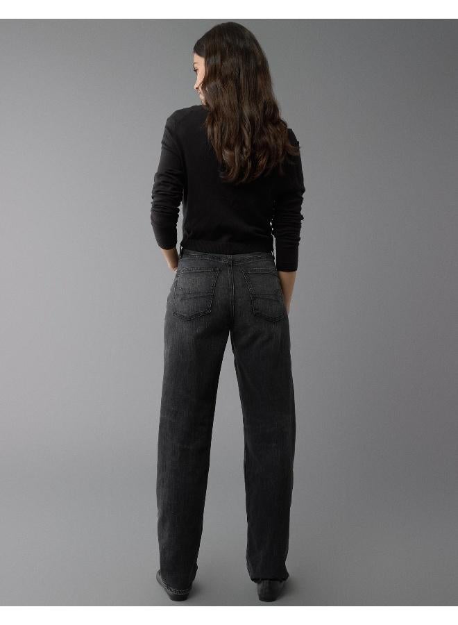 American Eagle AE Strigid Super High-Waisted Baggy Straight Jean - Image 4