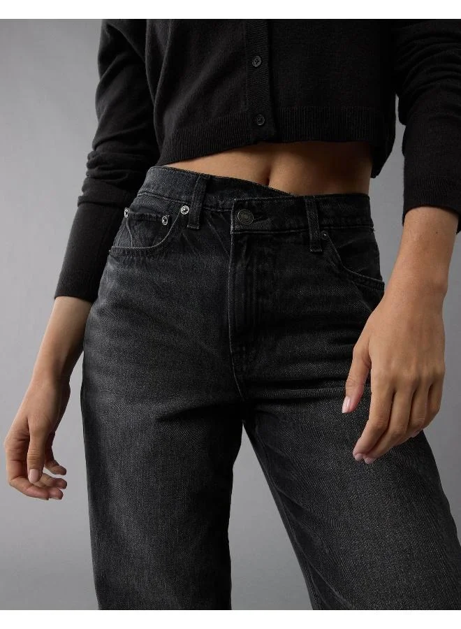 American Eagle AE Strigid Super High-Waisted Baggy Straight Jean
