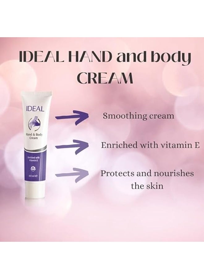 IDEAL Hand and Body Cream Vitamin E Enriched  Paraben Free Moisturising  Whitening Cream  Hand Cream Moisturises Deeply  All Purpose Day Cream Tube  60ml - Image 2