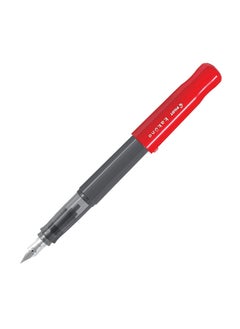 PILOT Kakuno Fountain Pen Red Body With One Ink Cartridge Medium Tip  - Image 2