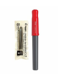 PILOT Kakuno Fountain Pen Red Body With One Ink Cartridge Medium Tip  - Image 4