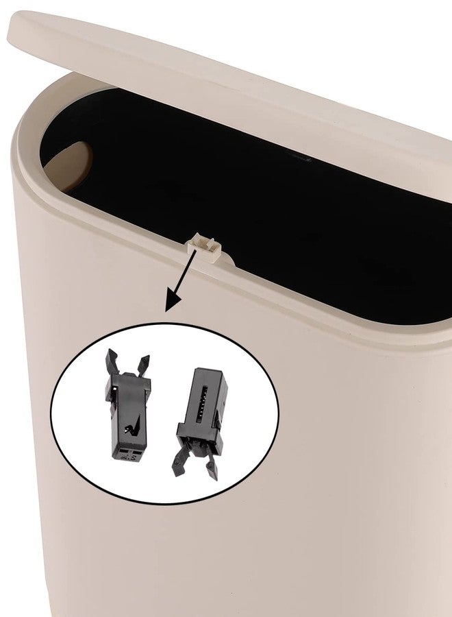 Sooyee Trash Can Plastic Lock Self 5pcs Black Self,Locking Switch Replacement Catch Compatible Touch Lid Bin Repair Clip - Image 2