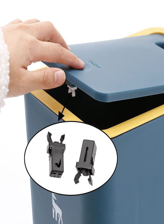 Sooyee Trash Can Plastic Lock Self 5pcs Black Self,Locking Switch Replacement Catch Compatible Touch Lid Bin Repair Clip - Image 5