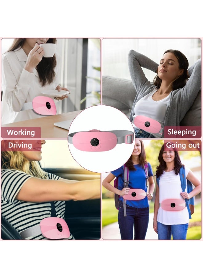 جهاز تدفئة محمول لتسكين آلام الدورة الشهرية - وسادة حرارية سريعة التسخين بـ 3 مستويات للتحكم - حزام كهربائي مريح لراحة الفتيات والسيدات - Image 4