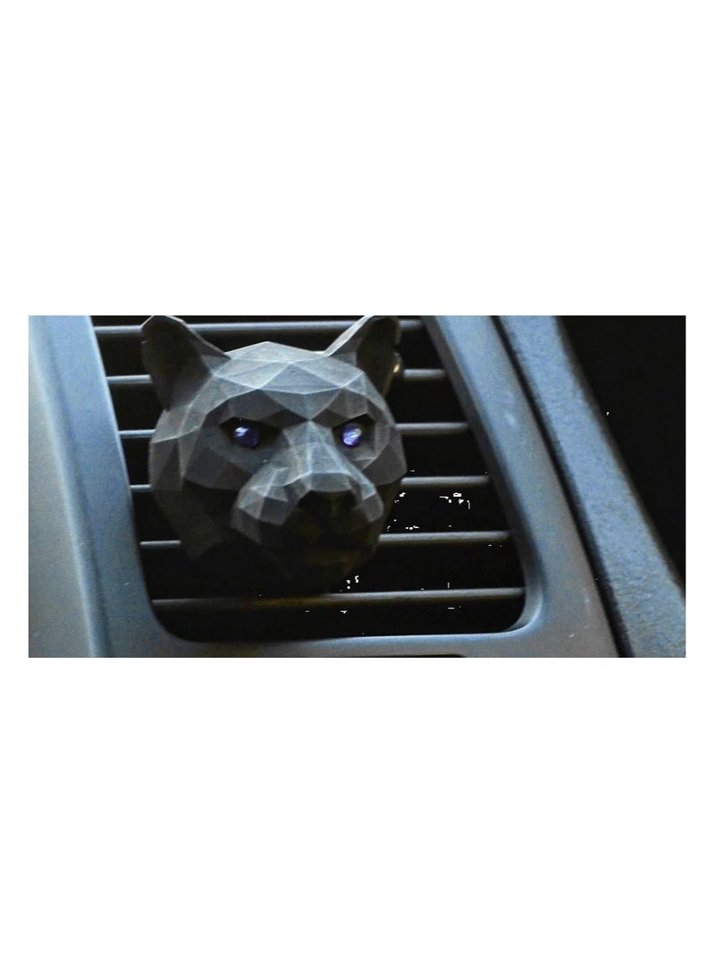 MEDORI Ceramic Car Air Freshener For Vent 3D Panther Head Imperial Velour Analogous to Kilian -On The Rocks. A Fragrance With an exotic and Enchanting Aroma. Fragrance is made in France  - Image 3
