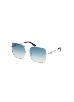 GUESS نظارة شمسية مربعة للحماية من الأشعة فوق البنفسجية للنساء - GU7906-H32P58 - مقاس العدسة: 58 ملم  - Image 1