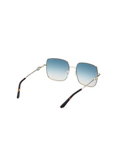 GUESS نظارة شمسية مربعة للحماية من الأشعة فوق البنفسجية للنساء - GU7906-H32P58 - مقاس العدسة: 58 ملم  - Image 4