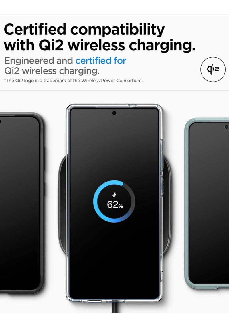 Spigen - Ultra Hybrid MagFit for Samsung Galaxy S25 Case Cover with MagSafe (2025) - Zero One Black - Image 1
