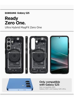 Spigen Ultra Hybrid MagFit for Samsung Galaxy S25 Case Cover with MagSafe (2025) - Zero One Black  - Image 2