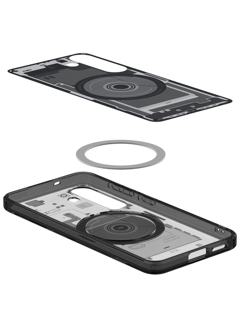 Spigen - Ultra Hybrid MagFit for Samsung Galaxy S25 Case Cover with MagSafe (2025) - Zero One Black - Image 1