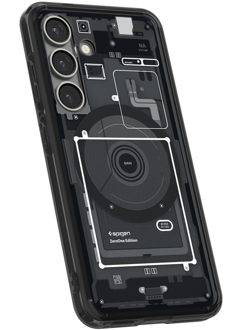 Spigen - Ultra Hybrid MagFit for Samsung Galaxy S25 Case Cover with MagSafe (2025) - Zero One Black - Image 1