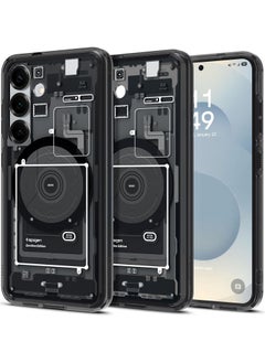 Spigen Ultra Hybrid MagFit for Samsung Galaxy S25 Case Cover with MagSafe (2025) - Zero One Black  - Image 1