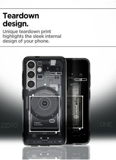 Spigen Ultra Hybrid MagFit for Samsung Galaxy S25 Case Cover with MagSafe (2025) - Zero One Black  - Image 4