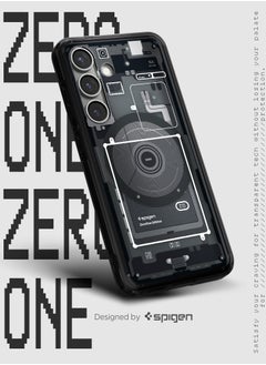 Spigen Ultra Hybrid MagFit for Samsung Galaxy S25 Case Cover with MagSafe (2025) - Zero One Black  - Image 3