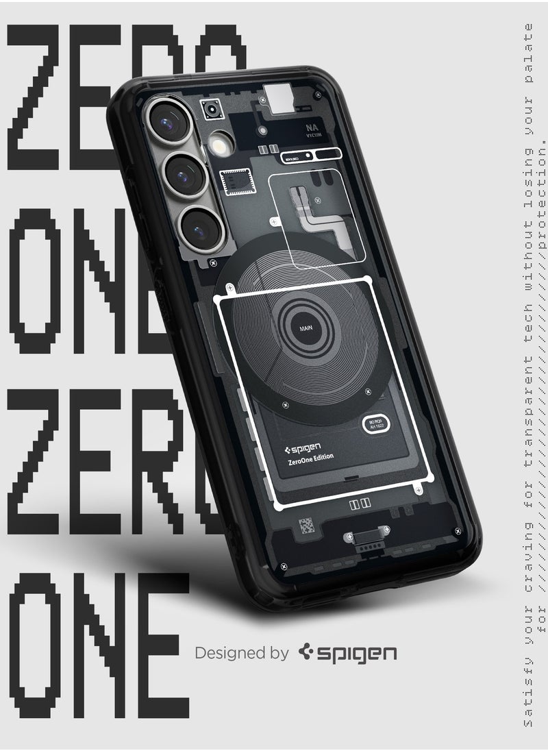 Spigen - Ultra Hybrid MagFit for Samsung Galaxy S25 Case Cover with MagSafe (2025) - Zero One Black - Image 1