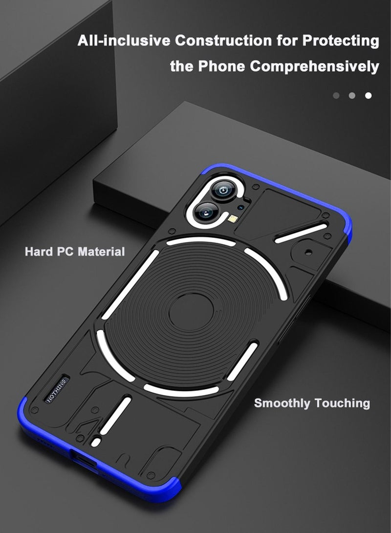 Nothing Phone 1 Case Cover Ultra-Slim PC Anti-Scratch Shockproof Protective Scratch Resistance Back Cover Accessories Protection Compatible with Nothing Phone 1 [3 in 1] - Image 3