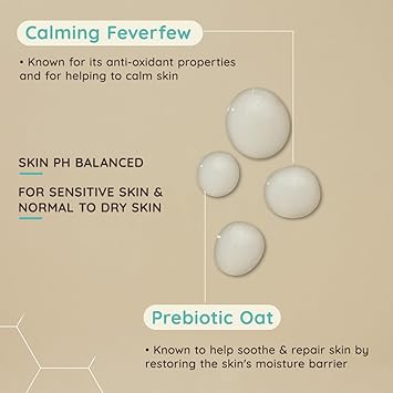 Aveeno Aveeno Face CalmRestore Soothing Oat Toning Lotion 1 x 200ml FragranceFree Face Care with Prebiotic Oat Calming Feverfew Leaves Skin Ultra Refreshed Suitable for Sensitive Skin - Image 5