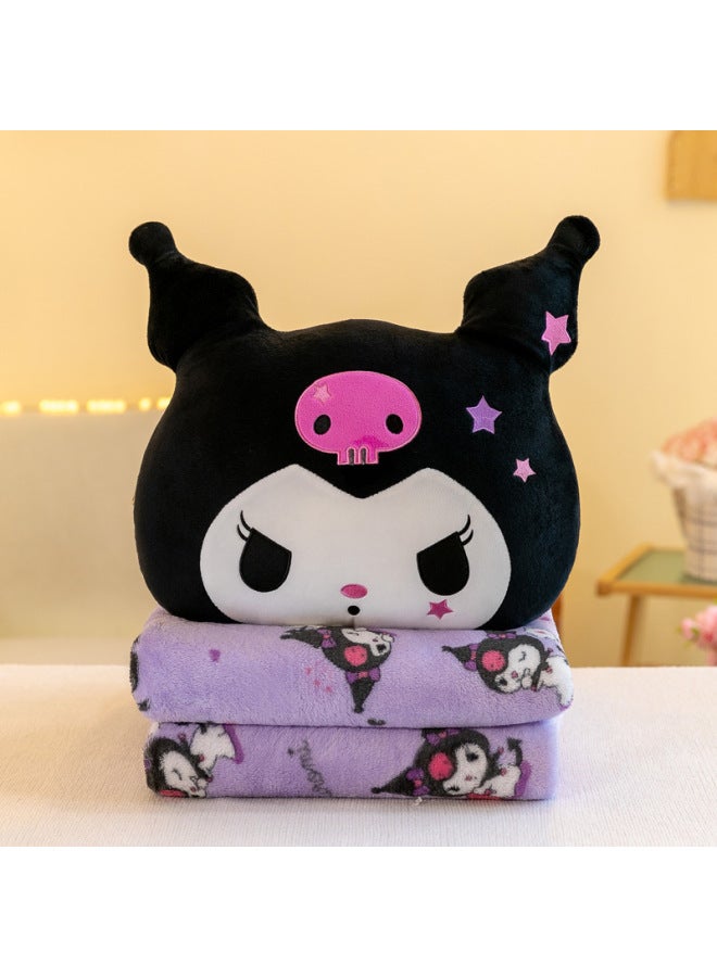 Two-In-One Pillow Blanket Company Gifts Car Use Nap Pillow Office Air Conditioner Blanket Soft PP Cotton Filling Animal Shape-Specifications:melody-Color:The Blanket Is 1.1 Meters Wide And 1.6 Meters Long.  - Image 2