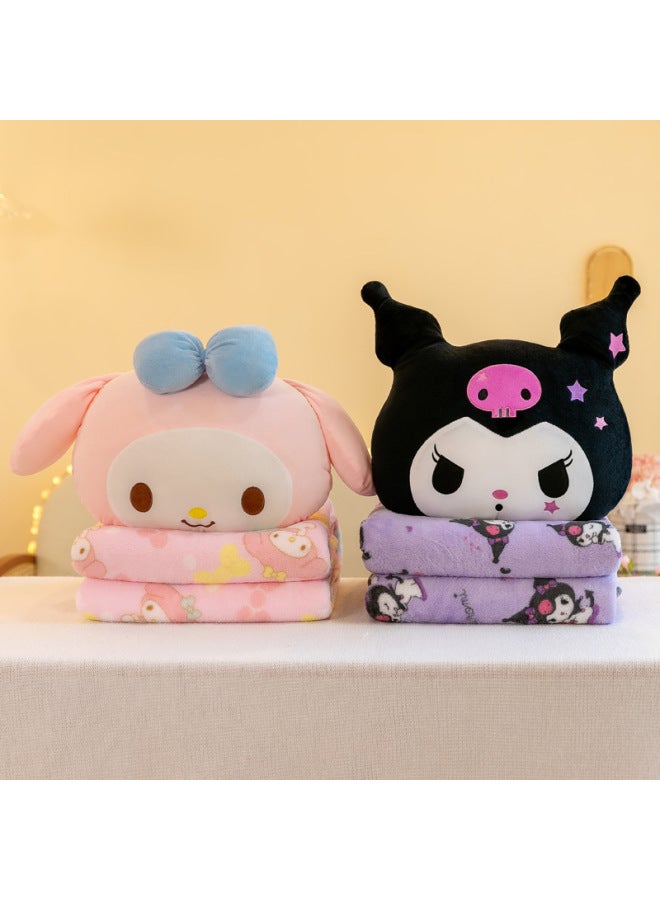 Two-In-One Pillow Blanket Company Gifts Car Use Nap Pillow Office Air Conditioner Blanket Soft PP Cotton Filling Animal Shape-Specifications:melody-Color:The Blanket Is 1.1 Meters Wide And 1.6 Meters Long.  - Image 4