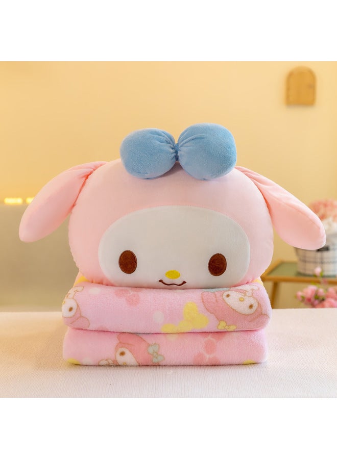 Two-In-One Pillow Blanket Company Gifts Car Use Nap Pillow Office Air Conditioner Blanket Soft PP Cotton Filling Animal Shape-Specifications:melody-Color:The Blanket Is 1.1 Meters Wide And 1.6 Meters Long.  - Image 3