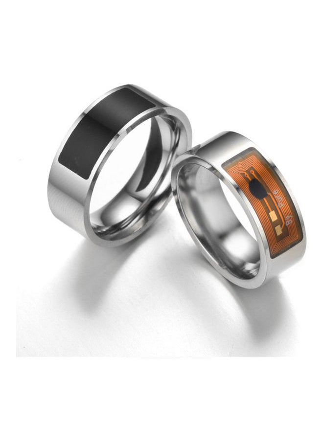 Stainless Steel Access Card Chip Magic Ultimate Control NFC Smart Ring Band Black  - Image 3