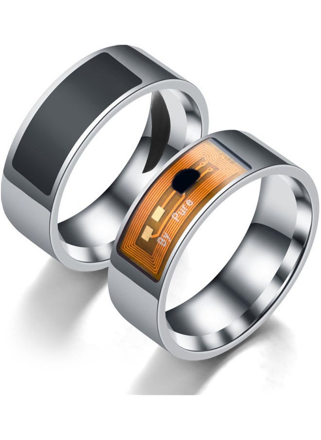 Stainless Steel Access Card Chip Magic Ultimate Control NFC Smart Ring Band Black  - Image 2