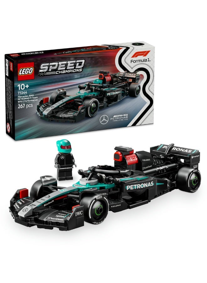 LEGO Speed Champions Mercedes-AMG F1® W15 Race Car Toy Vehicle 77244 (267) Pieces - Image 1
