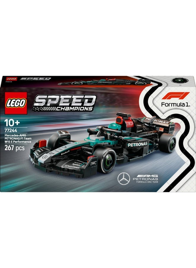 LEGO Speed Champions Mercedes-AMG F1® W15 Race Car Toy Vehicle 77244 (267) Pieces - Image 2