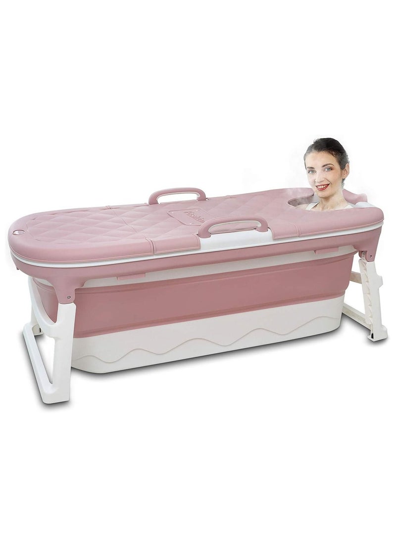 DubaiGallery Folding Portable Bathtub Adults/Children Folding Plastic Massage Bathtub - Image 1