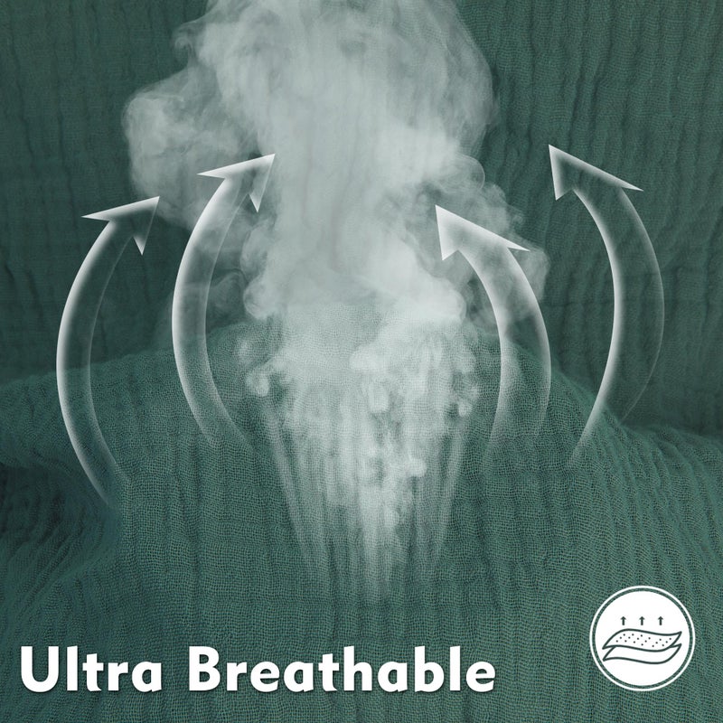 Pro Goleem Muslin Changing Pad Cover for Boys and Girls, Soft Breathable Fitted Cotton Diaper Changing Table Pad Sheets, Neutral, 2 Pack (Grey＆Green) - Image 3