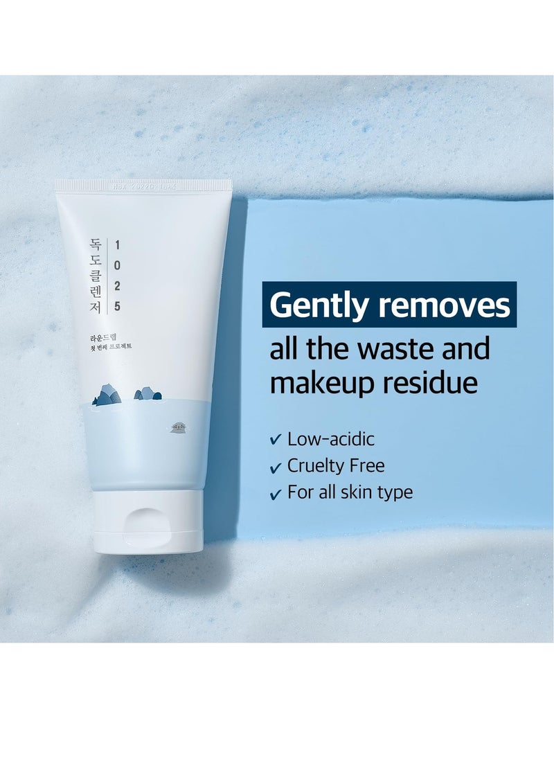 Round Lab - ROUND LAB 1025 Dokdo Cleanser 150ml / Moisturizing, Cleansing, Gentle, Bubbly Foam Cleanser (150ml) - Image 1